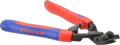 Knipex - 8" OAL, Bolt Cutter - 18mm Jaw Length x 33mm Jaw Width, 20° Angled Head, Ergo Dual Component Handle - Exact Tooling