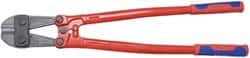 Knipex - 24" OAL, 35mm Jaw Length x 80.5mm Jaw Width, Bolt Cutter Pliers - Standard Head, Steel Tube, Power-Coated Handles - Exact Tooling