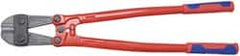 Knipex - 24" OAL, 35mm Jaw Length x 80.5mm Jaw Width, Bolt Cutter Pliers - Standard Head, Steel Tube, Power-Coated Handles - Exact Tooling
