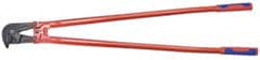 Knipex - 37-1/2" OAL, Wire Cutter - 23mm Jaw Length, Standard Head, Steel Tube, Power-Coated Handle - Exact Tooling