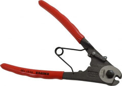 Knipex - 6" OAL, Cable Cutter - 6mm Jaw Length x 24mm Jaw Width, Standard Head, Ergo Dual Component Handle - Exact Tooling