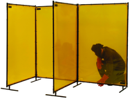 6' x 6' Yellow Transparent Vinyl Screen - Exact Tooling