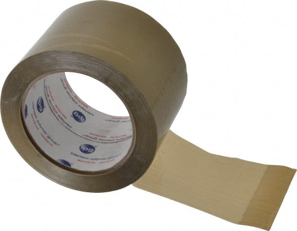 Intertape - 3" x 60 Yd Natural (Color) Rubber Adhesive Sealing Tape - Polypropylene Film Backing, 3 mil Thick, 32 Lb Tensile Strength, Series 1100 - Exact Tooling