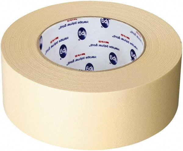 Intertape - 2" Wide x 60 Yd Long Tan Paper Masking Tape - Series 519, 6 mil Thick, 23 In/Lb Tensile Strength - Exact Tooling