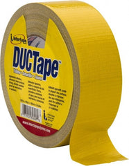 Intertape - 2" x 55m Yellow Duct Tape - 9 mil, Rubber Adhesive, Polyethylene Cloth Backing, 18 Lb/ln Tensile Strength, 32°F to 160°F, Series AC20 - Exact Tooling