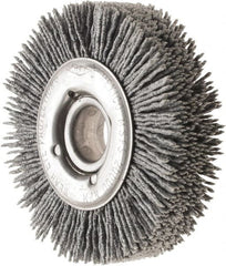 Osborn - 3" OD, 5/8" Arbor Hole, Nylon Wheel Brush - 7/8" Face Width, 5/8" Trim Length, 20,000 RPM - Exact Tooling