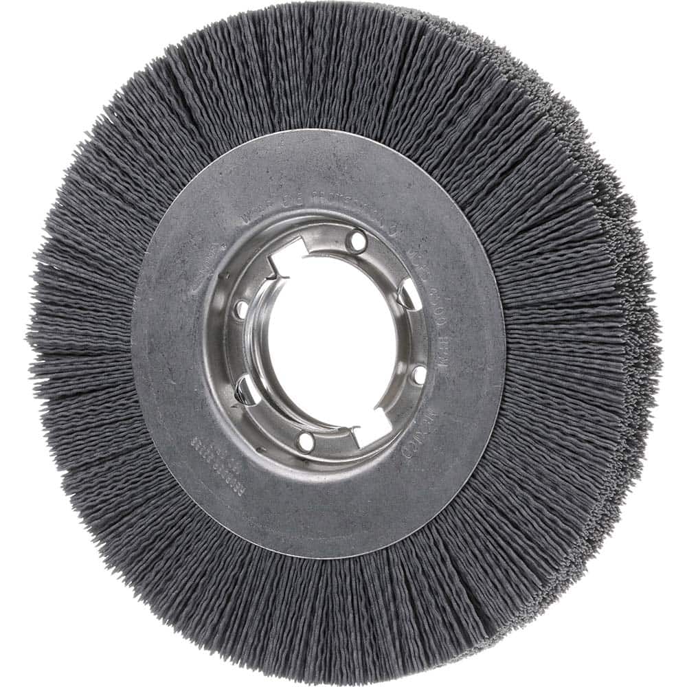 Osborn - Wheel Brushes; Outside Diameter (Inch): 4 ; Wire Type: Crimped ; Fill Material: Silicon Carbide ; Face Width (Inch): 5/8 ; Trim Length (Inch): 3/4 ; Filament Wire Diameter Range: 0.0300 & Above - Exact Tooling