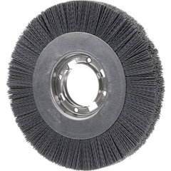 Osborn - Wheel Brushes; Outside Diameter (Inch): 4 ; Wire Type: Crimped ; Fill Material: Silicon Carbide ; Face Width (Inch): 5/8 ; Trim Length (Inch): 3/4 ; Filament Wire Diameter Range: 0.0300 & Above - Exact Tooling