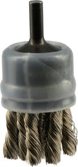 Osborn - 1" Brush Diam, Knotted, End Brush - 20,000 Max RPM - Exact Tooling