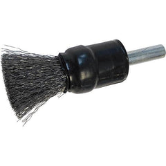 Osborn - 1/2" Diam Steel Bridled Crimped End Brush - Exact Tooling