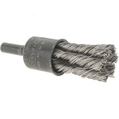 Osborn - 1/2" Brush Diam, Knotted, End Brush - 22,000 Max RPM - Exact Tooling