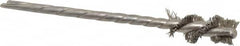 Osborn - 3/8" Diam Helical Stainless Steel Tube Brush - 0.008" Filament Diam, 1" Brush Length, 3-1/2" OAL, 1/8" Diam Shank - Exact Tooling