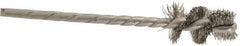 Osborn - 1/2" Diam Helical Stainless Steel Tube Brush - 0.008" Filament Diam, 1" Brush Length, 3-1/2" OAL, 1/8" Diam Shank - Exact Tooling