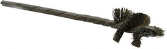 Osborn - 5/8" Diam Helical Stainless Steel Tube Brush - 0.008" Filament Diam, 1" Brush Length, 3-1/2" OAL, 1/8" Diam Shank - Exact Tooling