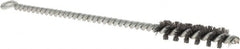 Osborn - 1/2" Diam Helical Steel Tube Brush - Single Spiral, 0.006" Filament Diam, 2" Brush Length, 8" OAL, 0.221" Diam Shank - Exact Tooling