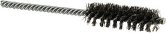 Osborn - 5/8" Diam Helical Steel Tube Brush - Double Spiral, 0.0104" Filament Diam, 2" Brush Length, 5" OAL, 0.208" Diam Shank - Exact Tooling