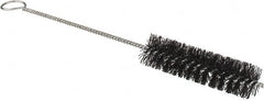 Osborn - 3/4" Diam Helical Nylon Tube Brush - 0.012" Filament Diam, 3" Brush Length, 8-3/4" OAL, 1/8" Diam Shank - Exact Tooling