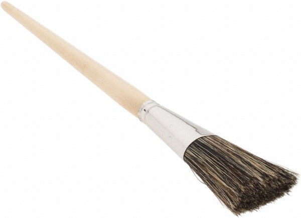Osborn - Hoghair Artist's Paint Brush - 1 1/2" Wide, 2 3/8" Bristle Length, 9-3/4" Wood Handle - Exact Tooling