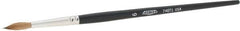 Osborn - #6 Sable Artist's Paint Brush - 5/32" Wide, 3/4" Bristle Length, 5-3/4" Wood Handle - Exact Tooling