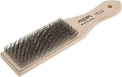 Osborn - 8-1/4" Long Abrasive File Card - Wood Handle - Exact Tooling