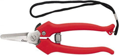 Clauss - 3" LOC, 9-15/32" OAL Scissors - Steel Handle, For Paper, Fabric - Exact Tooling
