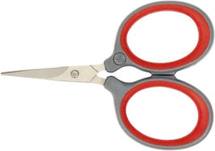 Clauss - 1" LOC, 3" OAL Titanium Scissors - Plastic Handle, For Paper, Fabric - Exact Tooling