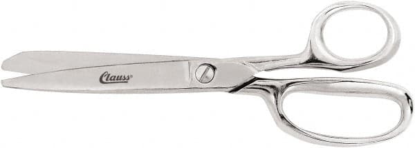 Clauss - 5" LOC, 8" OAL Trimmers - Steel Handle, For Paper, Fabric - Exact Tooling