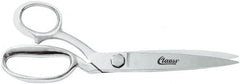 Clauss - 6" LOC, 10" OAL Trimmers - Left Hand, Steel Handle, For Paper, Fabric - Exact Tooling