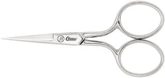 Clauss - 1" LOC, 3-1/2" OAL Scissors - Steel Handle, For Paper, Fabric - Exact Tooling