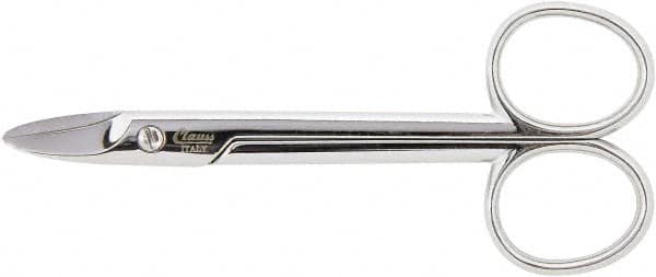 Clauss - 1" LOC, 4-9/64" OAL Straight Scissors - Steel Straight Handle, For Paper, Fabric - Exact Tooling