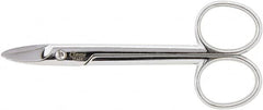 Clauss - 1" LOC, 4-9/64" OAL Straight Scissors - Steel Straight Handle, For Paper, Fabric - Exact Tooling