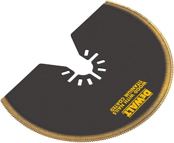 DeWALT - Titanium Head Rotary & Multi-Tool Semicircle Blade - Universal Fitment for Use on All Major Brands (No Adapter Required) - Exact Tooling