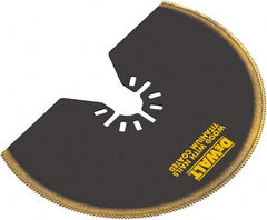 DeWALT - Titanium Head Rotary & Multi-Tool Semicircle Blade - Universal Fitment for Use on All Major Brands (No Adapter Required) - Exact Tooling