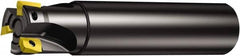 Sandvik Coromant - 5/8" Cut Diam, 5.8mm Max Depth of Cut, 9/16" Shank Diam, 6.2992" OAL, Indexable Square Shoulder End Mill - 390R-070204E-ML Inserts, Cylindrical Shank, 90° Lead Angle, Through Coolant, Series CoroMill 390 - Exact Tooling