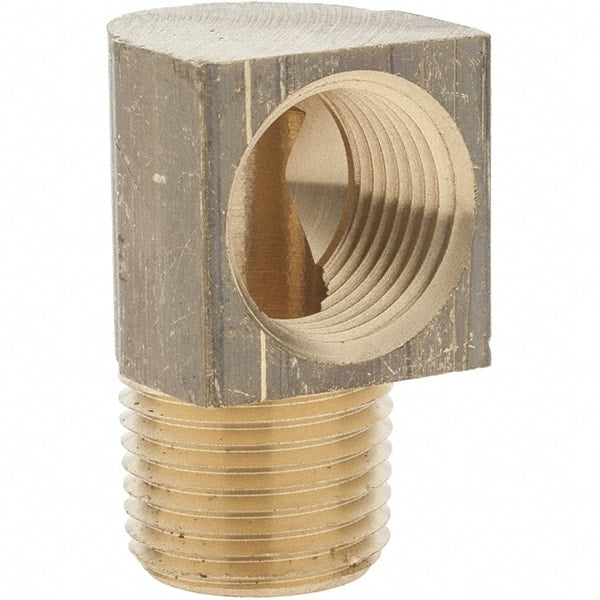 Value Collection - Brass & Chrome Pipe Fittings Type: 90 Street Elbow Fitting Size: 3/8 x 3/8 - Exact Tooling