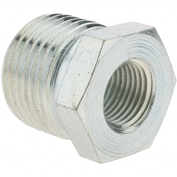 Value Collection - Class 150, 3/8 x 1/8" Galvanized Pipe Hex Bushing - Threaded, Malleable Iron - Exact Tooling