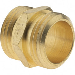 Value Collection - 3/4 Garden Hose Adapter - Brass, Male Hose to Male Hose Connector - Exact Tooling