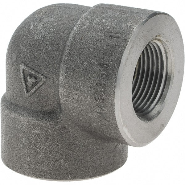 Value Collection - Size 1", Class 3,000, Forged Carbon Steel Black Pipe 90° Elbow - NPT End Connection - Exact Tooling