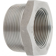 Value Collection - Size 2 x 1-1/2", Class 3,000, Forged Carbon Steel Black Pipe Bushing - NPT End Connection - Exact Tooling
