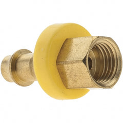 Value Collection - 1/4" ID 3/16 UNF Barbed Push On Inverted Female Rigid Fitting - Brass - Exact Tooling