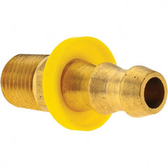 Value Collection - 3/8" ID 1/4 NPT Barbed Push On Male Fitting - Brass - Exact Tooling