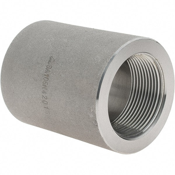 Value Collection - Size 1-1/2", Class 3,000, Forged Carbon Steel Black Pipe Coupling - NPT End Connection - Exact Tooling
