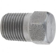Value Collection - Size 1/8", Class 3,000, Forged Carbon Steel Black Pipe Hex Plug - NPT End Connection - Exact Tooling