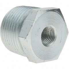 Value Collection - Class 150, 3/4 x 1/8" Galvanized Pipe Hex Bushing - Threaded, Malleable Iron - Exact Tooling