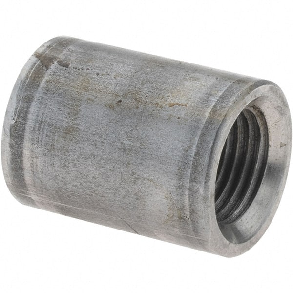 Value Collection - Size 1/8", Class 150, Malleable Iron Black Pipe Coupling - 150 psi, Threaded End Connection - Exact Tooling