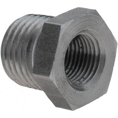 Value Collection - Size 1/4 x 1/8", Class 150, Steel Black Pipe Hex Bushing - 150 psi, Threaded End Connection - Exact Tooling