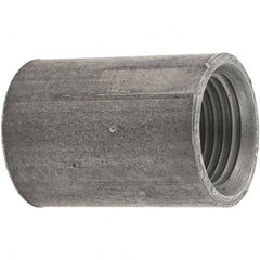 Value Collection - Size 1/2", Class 150, Malleable Iron Black Pipe Coupling - 150 psi, Threaded End Connection - Exact Tooling