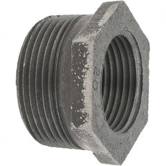Value Collection - Size 1-1/4 x 1", Class 150, Malleable Iron Black Pipe Hex Bushing - 150 psi, Threaded End Connection - Exact Tooling