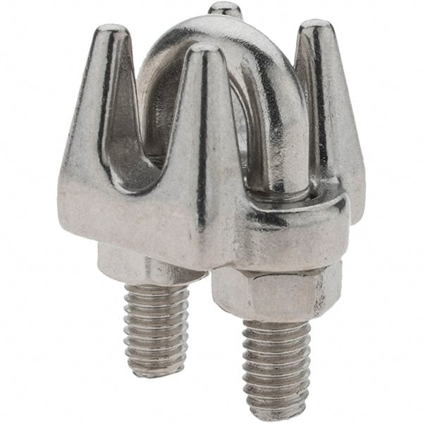Value Collection - 1/4" Wire Rope Clips - Stainless Steel - Exact Tooling