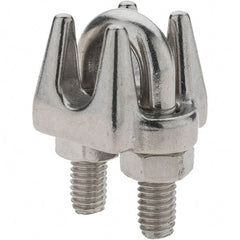 Value Collection - 1/4" Wire Rope Clips - Stainless Steel - Exact Tooling